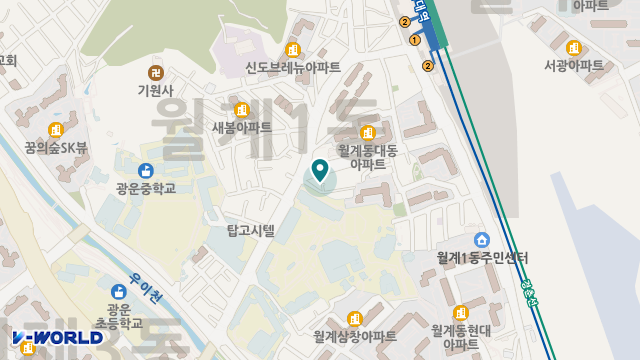 월계효사랑나눔센터 위치 지도