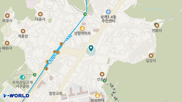 당고개 데이케어센터 위치 지도