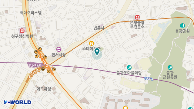 불광데이케어센터 위치 지도