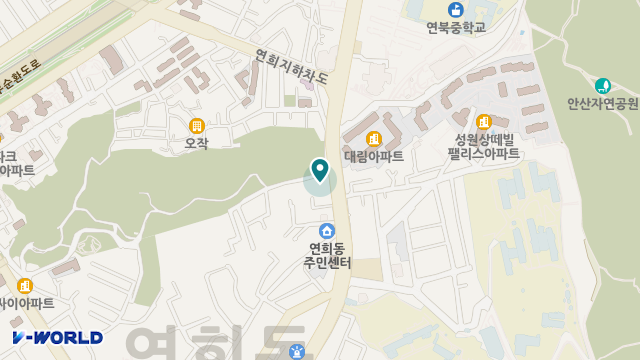 구립연희안산데이케어센터 위치 지도