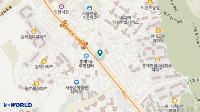 서대문재가복지센터 위치 지도