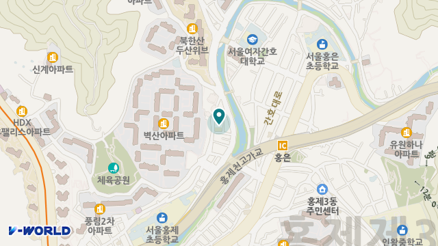 홍은종합사회복지관 위치 지도
