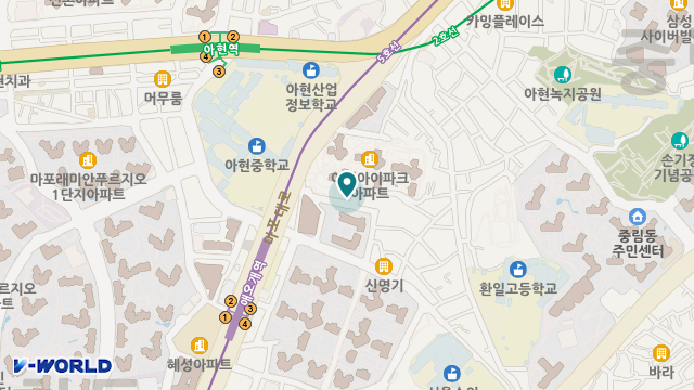 아현 노인복지센터 위치 지도