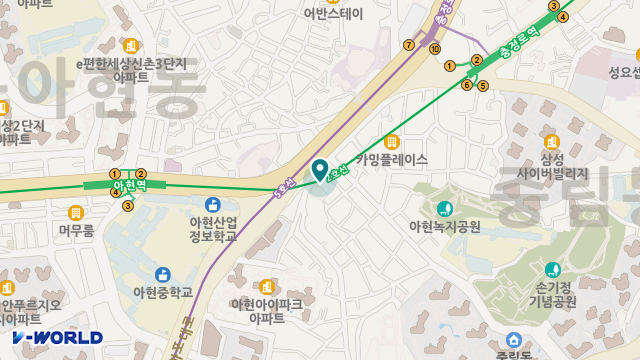 아현실버데이케어센터 위치 지도