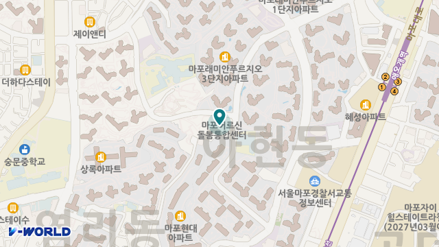 초록숲데이케어센터 위치 지도