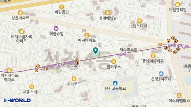 목동효사랑데이케어센터 위치 지도