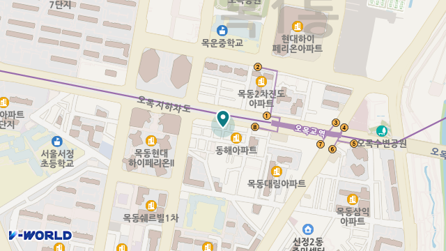 목동재가복지센터 위치 지도