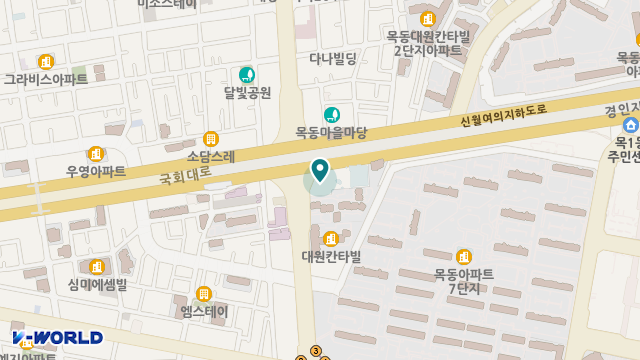 푸른소나무주야간보호센터 목동점 위치 지도