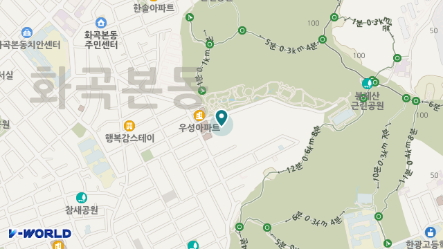 강서구립 봉제산데이케어센터 위치 지도