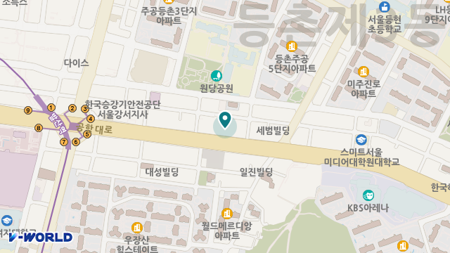강서시니어스주야간보호센터 위치 지도