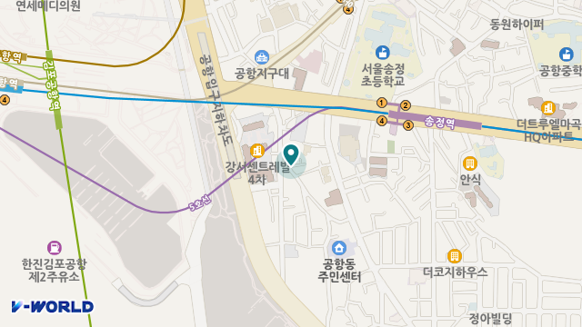 강서구립 든든데이케어센터 위치 지도