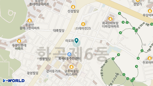강서실버데이케어센터 위치 지도