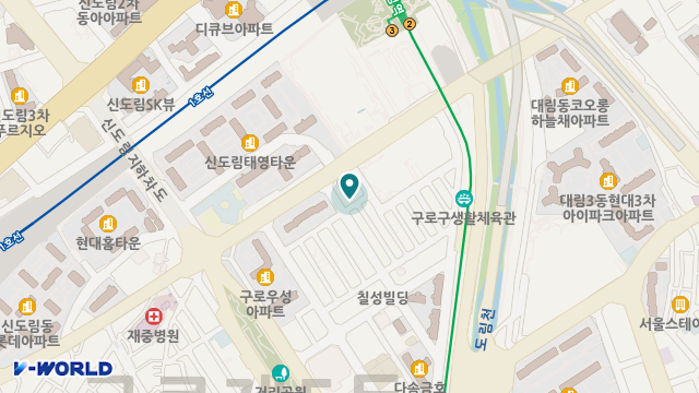 구로노인종합복지관 병설 구로데이케어센터 위치 지도