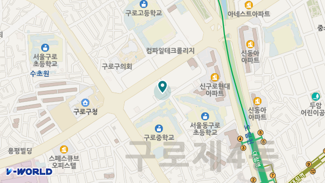 구로은빛노인복지센터 위치 지도