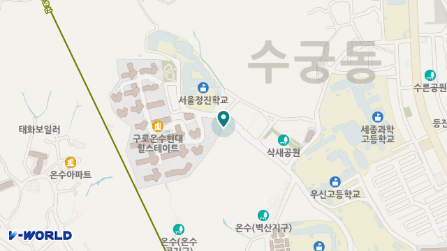 구립온수데이케어센터 위치 지도