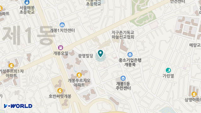 한사랑노인복지센터 위치 지도