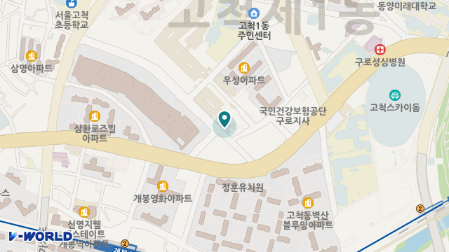 100세대학 구로데이케어센터 위치 지도