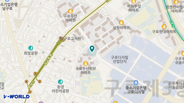 구로바른데이케어센터 위치 지도