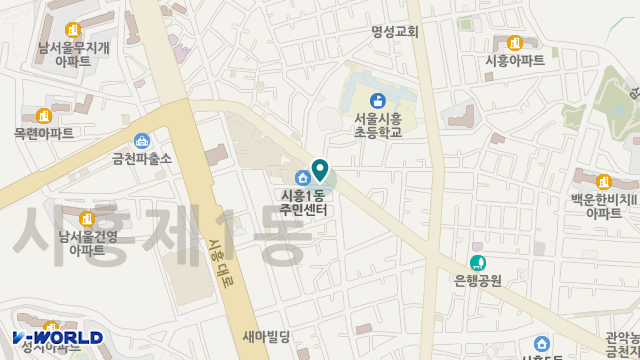 금천희망데이케어센터 위치 지도