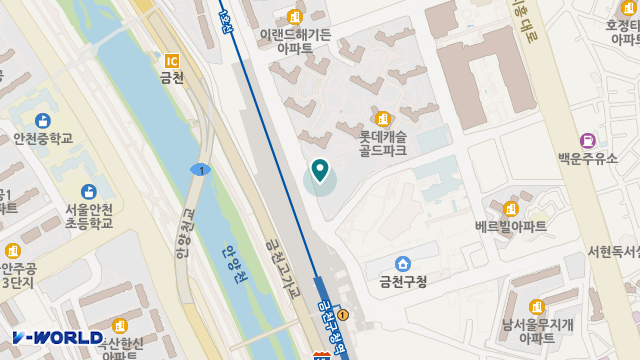 (주)케어이룸 금천점 위치 지도