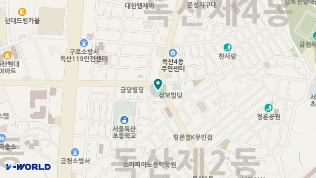 금천재활노인복지센터 위치 지도