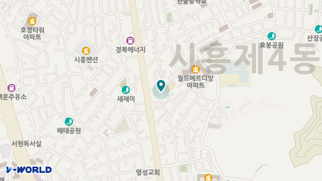 재가복지센터 선택 위치 지도