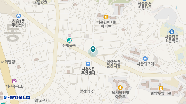 금천나비재가복지센터 위치 지도