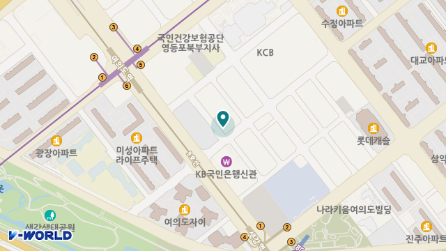 여의도가족사랑재가복지센터 위치 지도