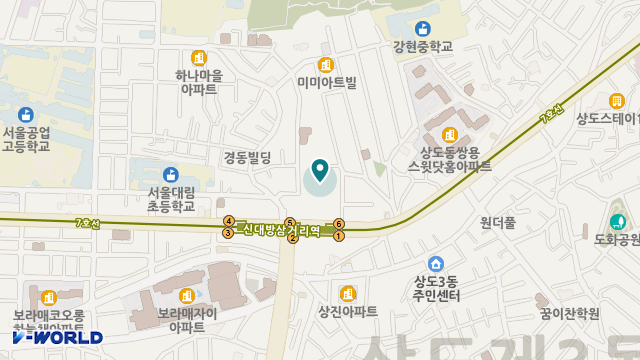 동작데이케어센터 위치 지도