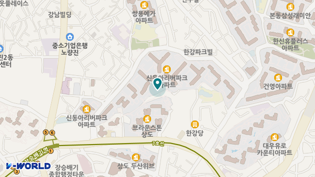 동작시니어재가복지센터 위치 지도