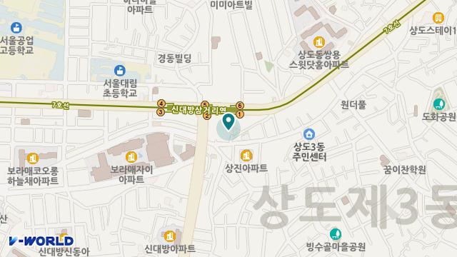상록복지재가센터 위치 지도