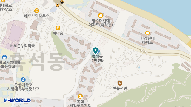 흑석데이케어센터 위치 지도