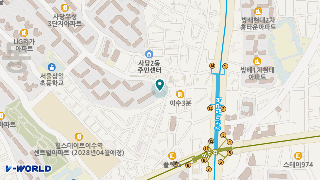 우성방문요양센터 위치 지도