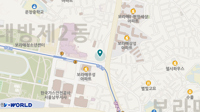 관악노인종합사회복지관 병설 관악데이케어센터 위치 지도