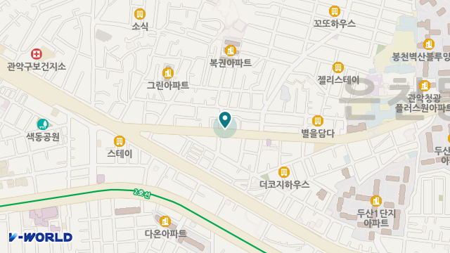 죽헌 미르데이센터(관악1호) 위치 지도