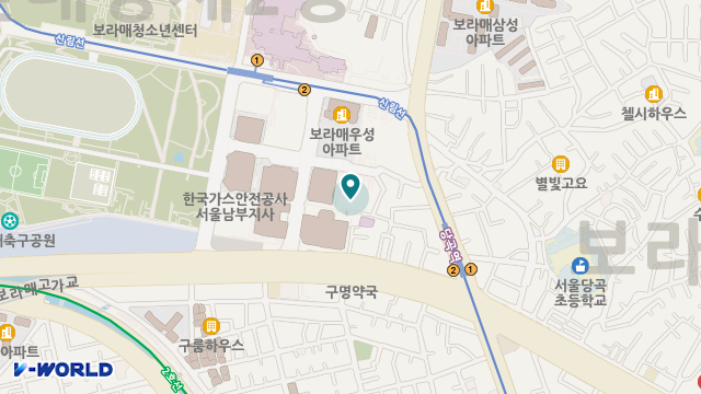 (주)대교뉴이프 방문요양센터 보라매센터 위치 지도