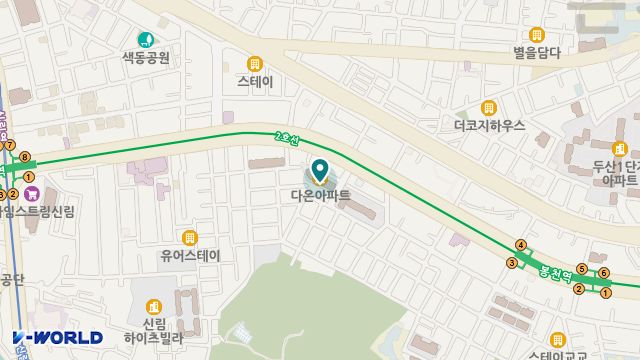 다온재가복지센터 위치 지도