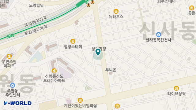 관악아가페데이케어센터 위치 지도
