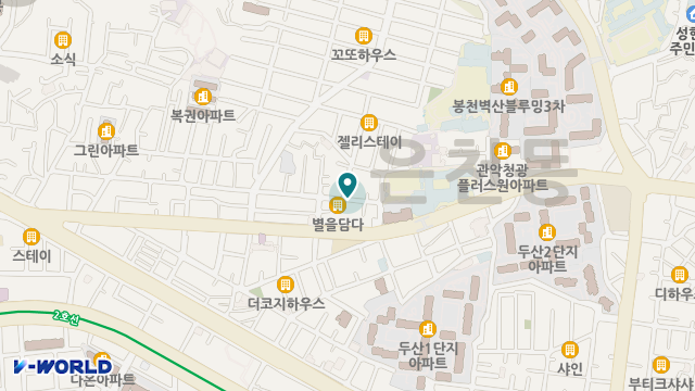 봉천재가복지센터 위치 지도
