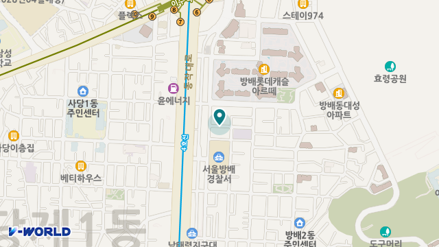 서초구립방배데이케어센터 위치 지도