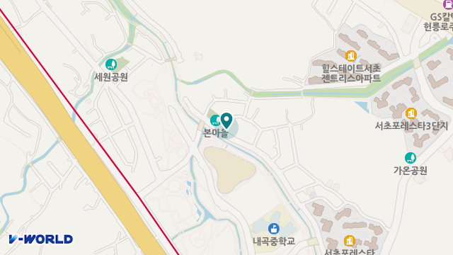 본마을데이케어센터 위치 지도