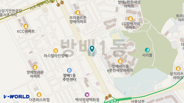 아라실버케어센터 위치 지도