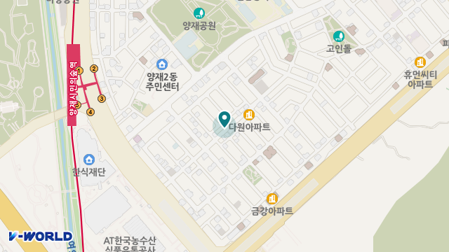 동그라미재가노인복지센터 위치 지도