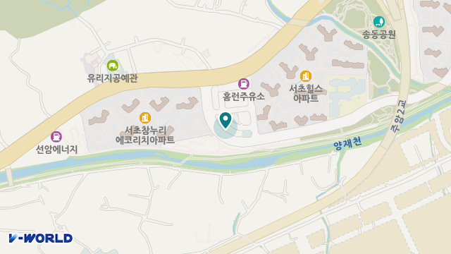 구립우면데이케어센터 위치 지도