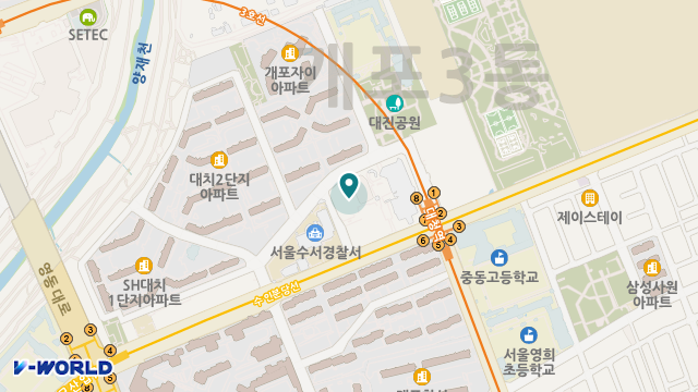목련데이케어센터 위치 지도