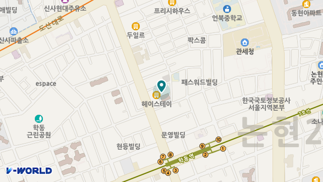 강남논현데이케어센터 위치 지도