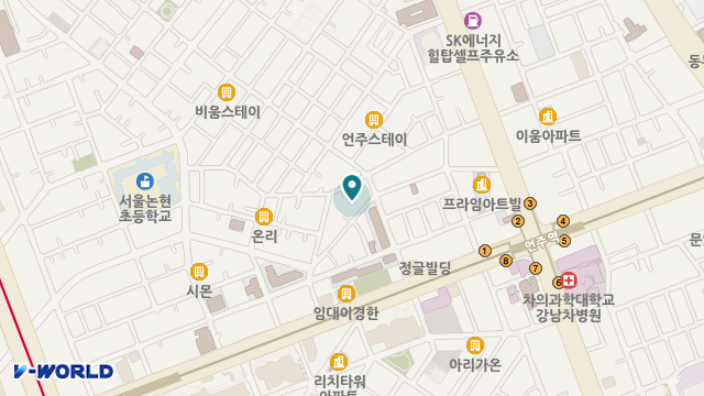 강남구립 세심정데이케어센터 위치 지도