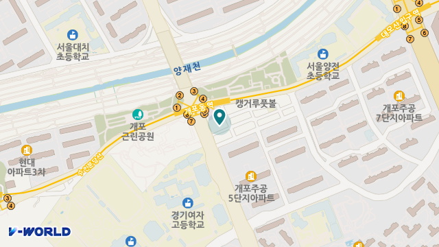 개포데이케어센터 위치 지도