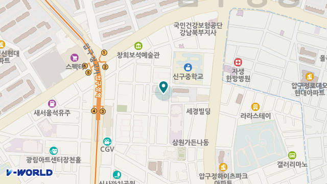 아리아케어 방문요양 강남 압구정센터 위치 지도