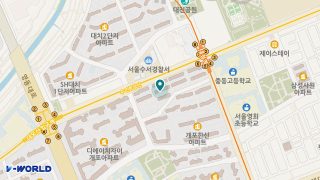 선우재가복지센터 위치 지도
